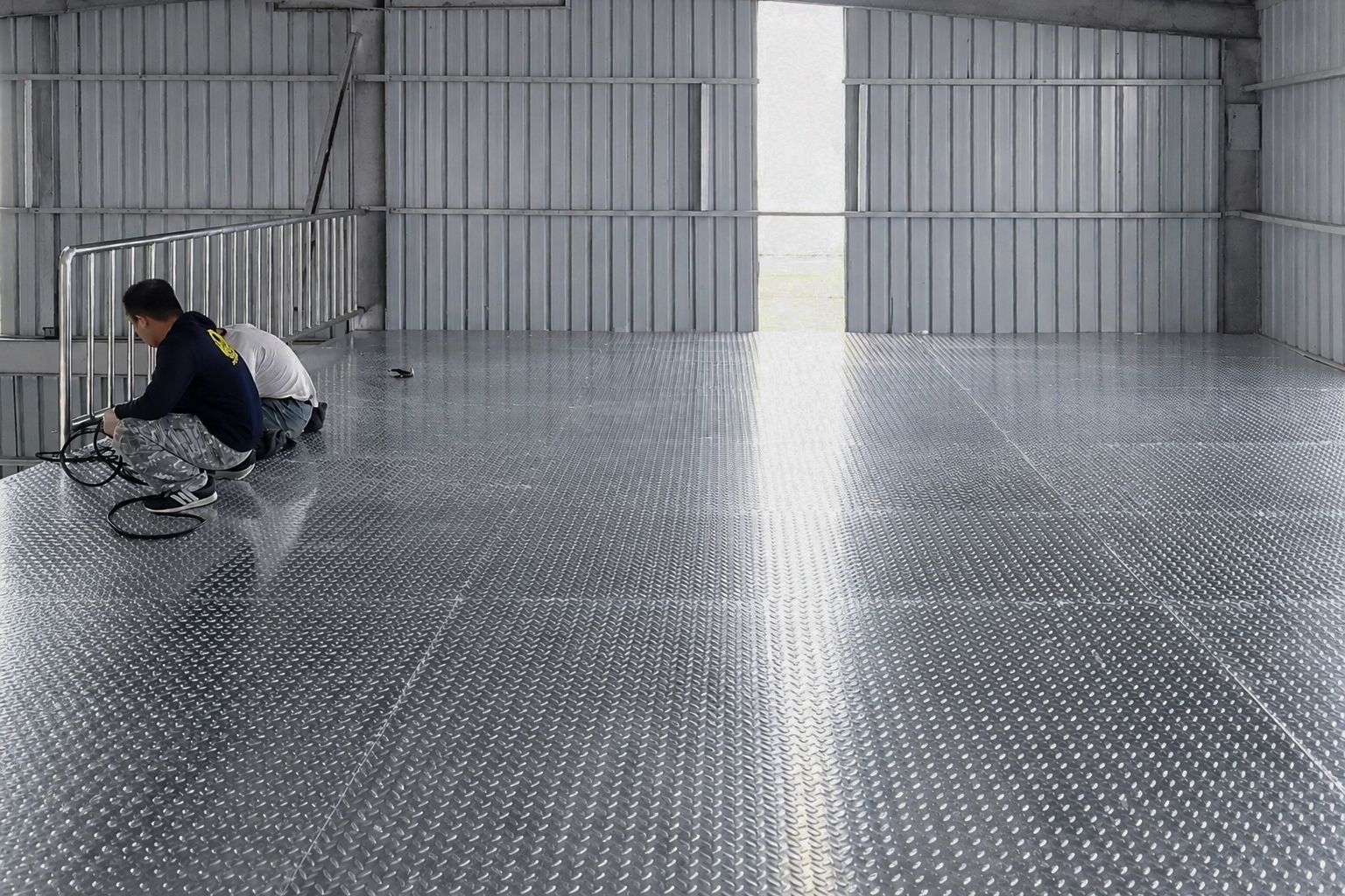 皓澤工程-廠房鋼構夾層工程-夾層平台施工完成