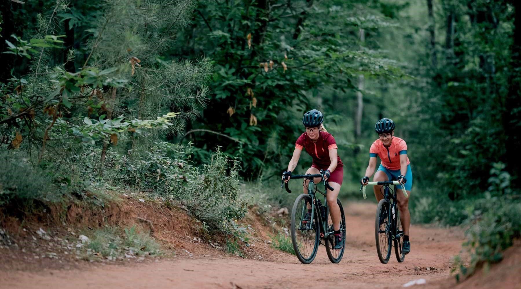 Two Female Gravel Riders