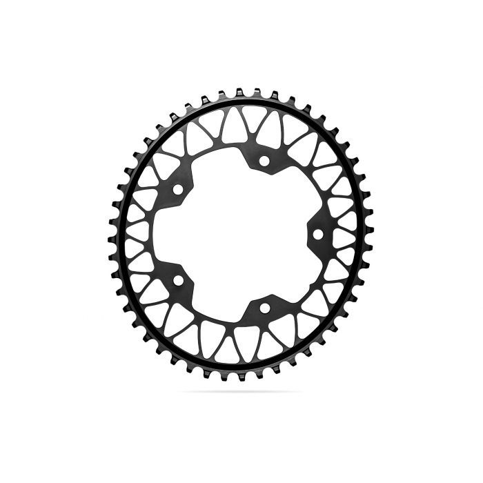 Absolute Black OVAL Chain GRAVEL 1X 110BCD 4 holes