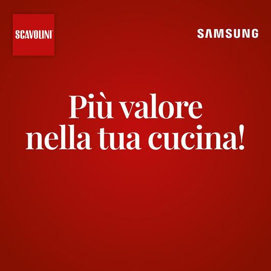 Annuncio promozionale della cucina Bosch con forno da incasso, ripiani e scritta