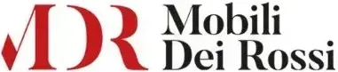 Logo MR con lettere rosse e testo nero “Mobili Dei Rossi”