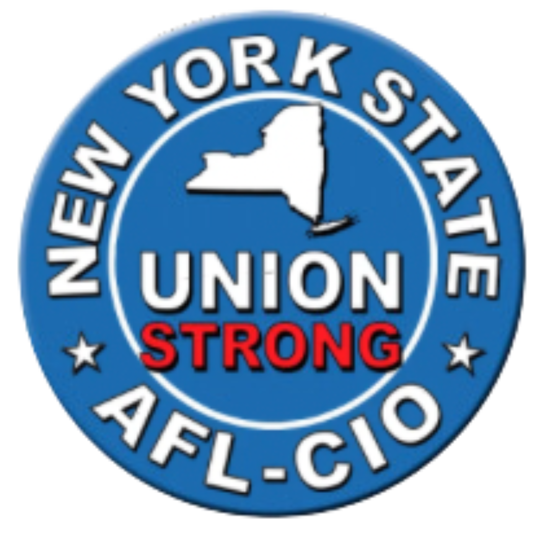 A new york state union strong afl cio logo
