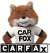 Carfax fox mascot holding a CARFAX sign and standing above the CARFAX logo | Polar Bear Auto Care