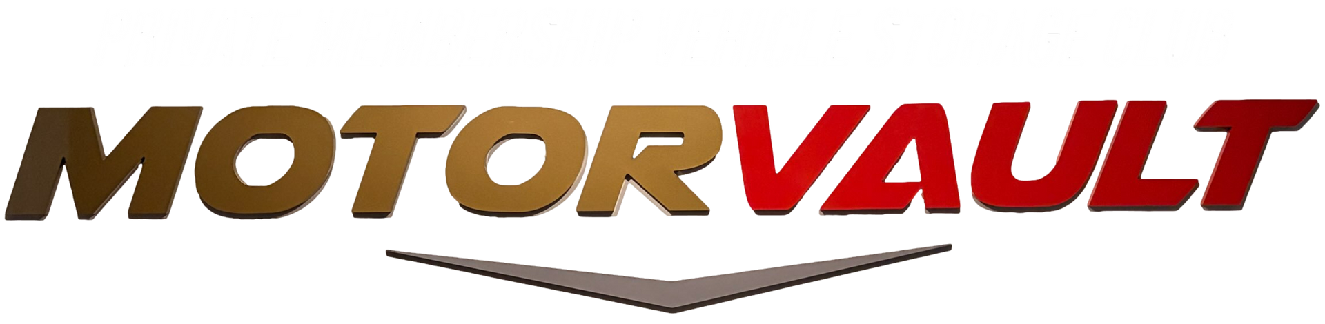MotorVault logo in brown and red text on a white background