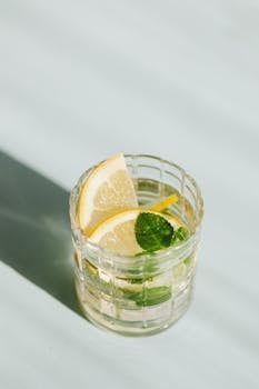 Tall cocktail with red chili rim and lime garnish, on a red cloth.