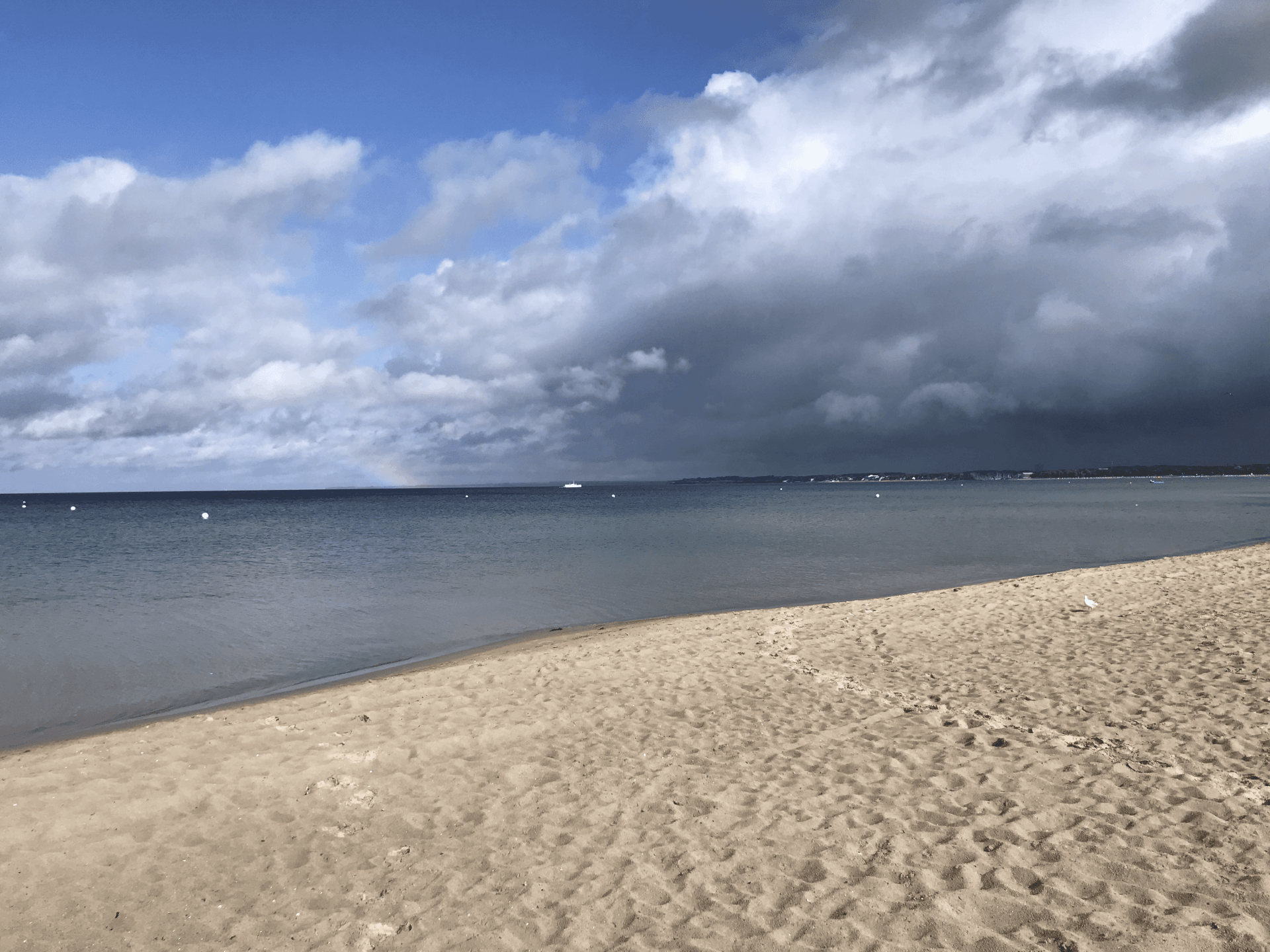 Regenbogen über der Lübecker Bucht
