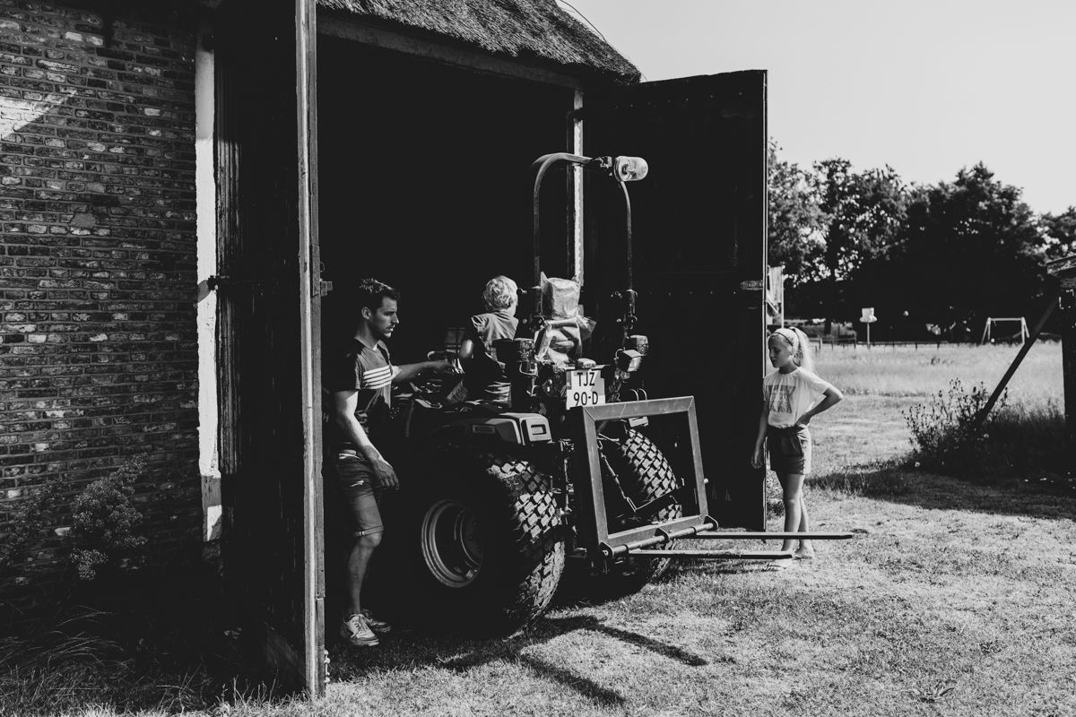 Fotoshoot bij gezin thuis