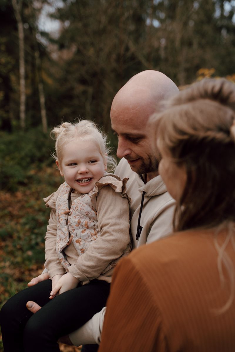 Fotoshoot in het bos