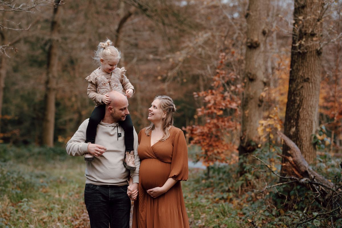 Fotoshoot in het bos