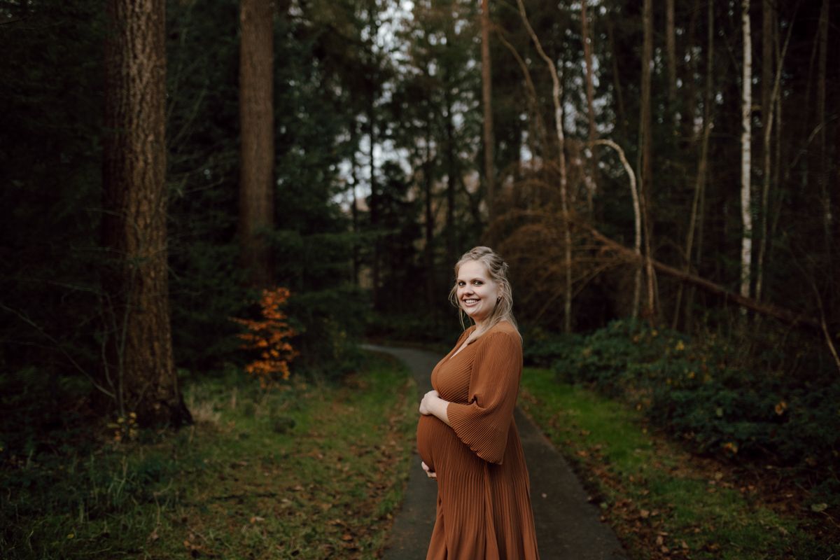 Fotoshoot in het bos