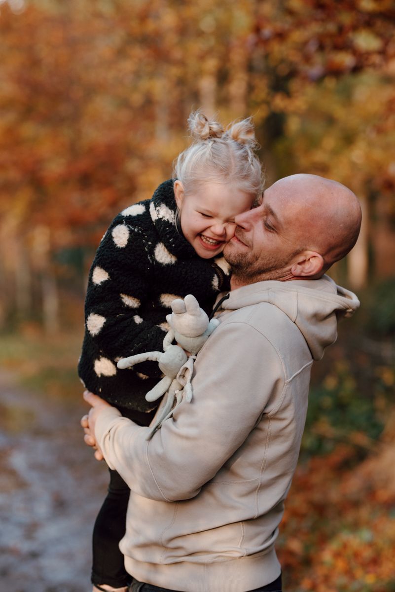 Fotoshoot in het bos