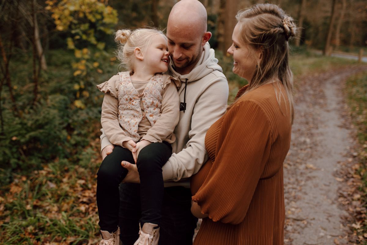 Fotoshoot in het bos