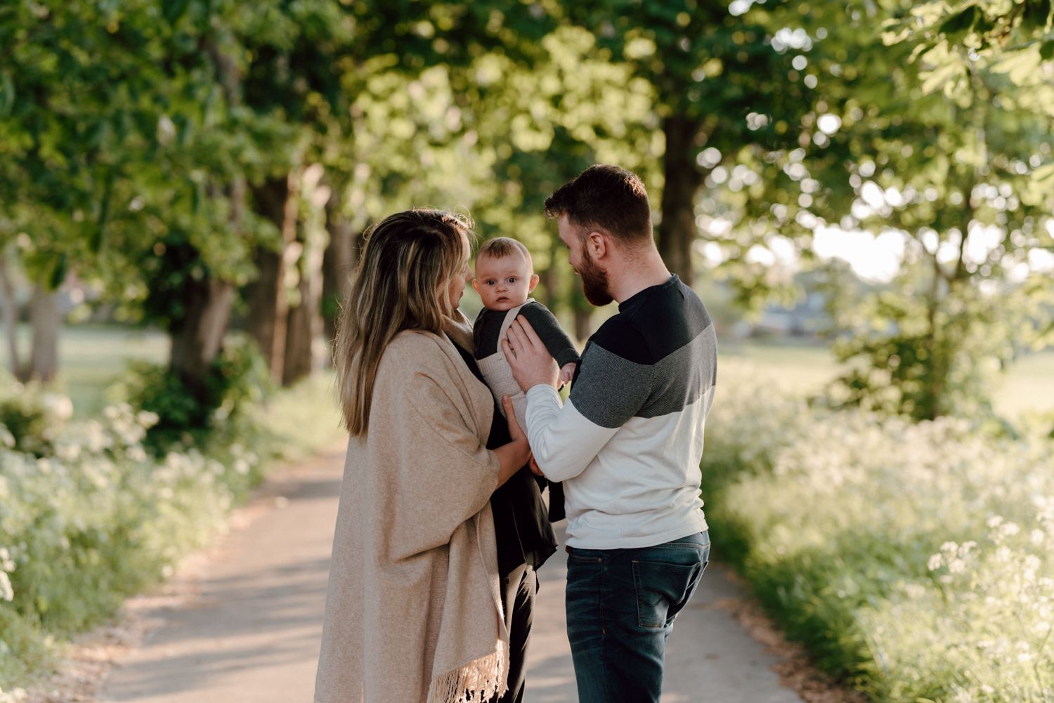 Fotoshoot in het voorjaar