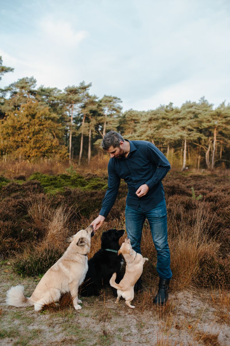 Fotoshoot met hond