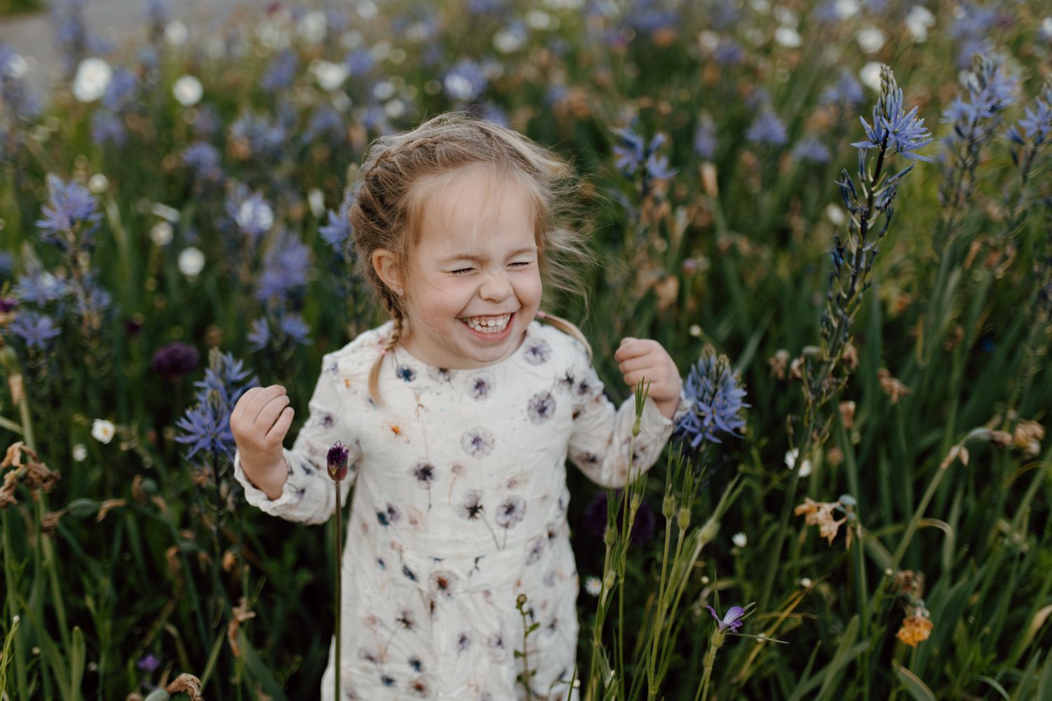 Fotoshoot tussen de bloemen