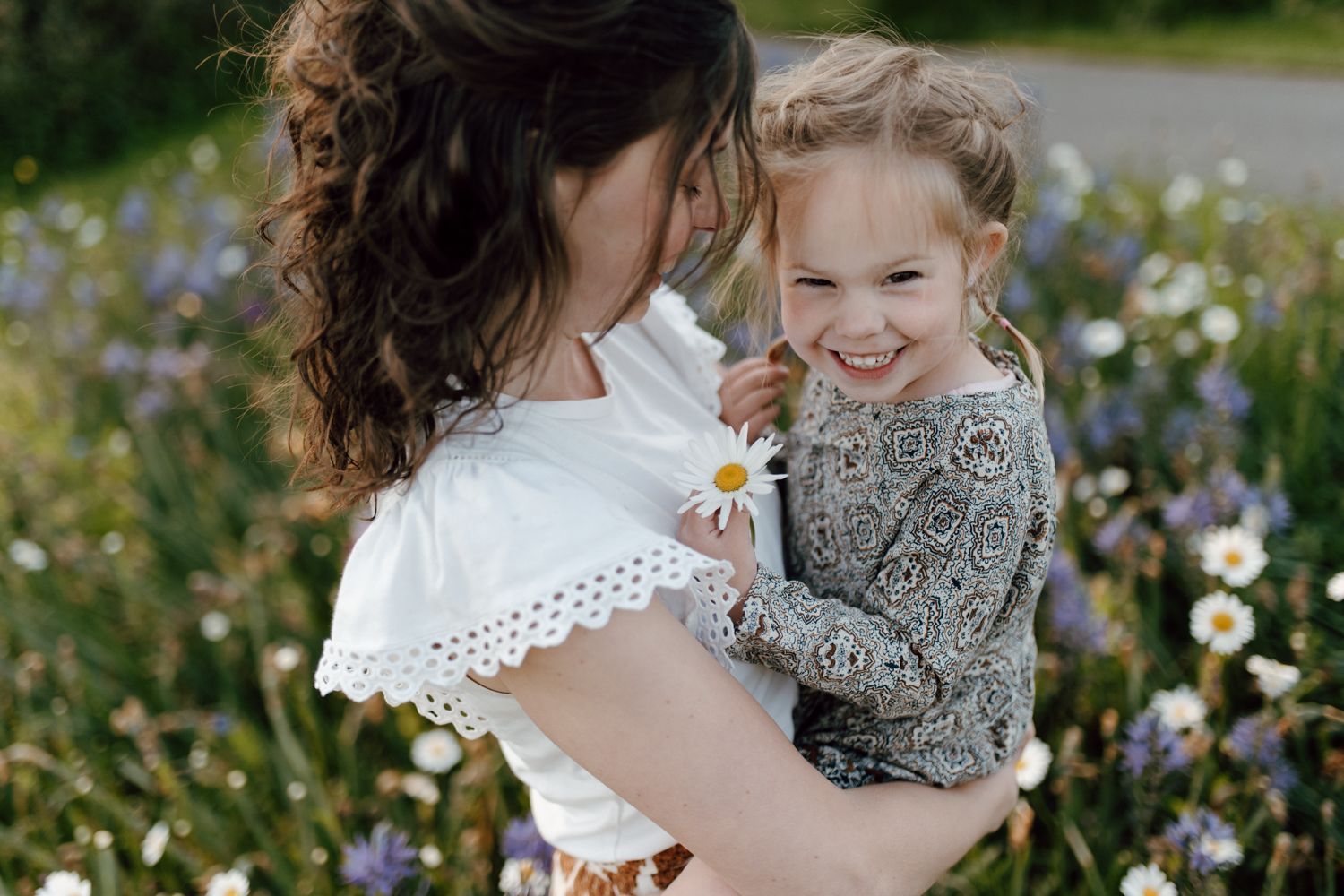 Fotoshoot tussen de bloemen