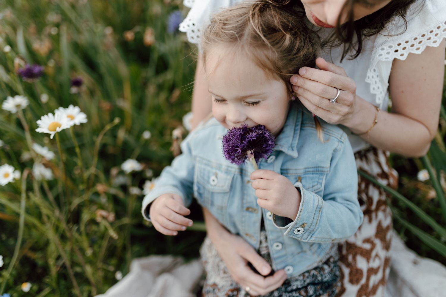 Fotoshoot tussen de bloemen