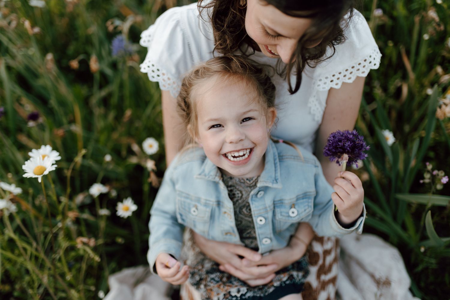 Fotoshoot tussen de bloemen