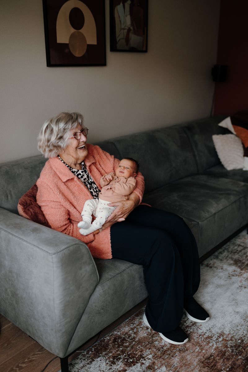 Newbornshoot en vier generatie foto’s 