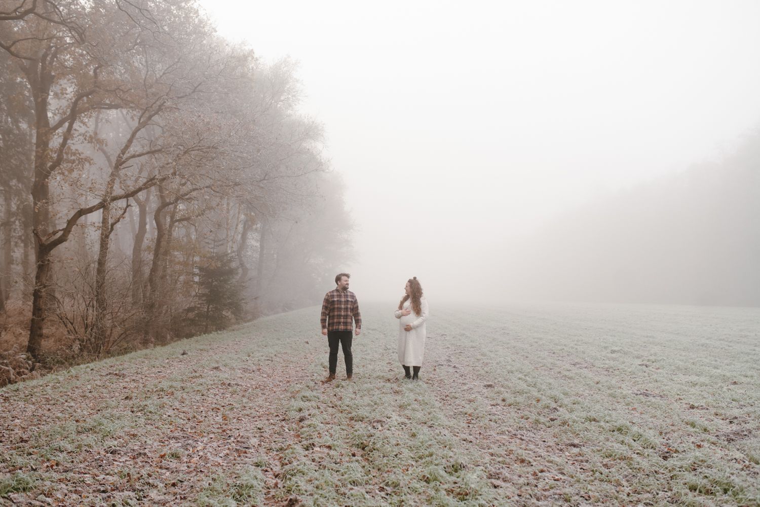 Zwangerschapsshoot in de winter