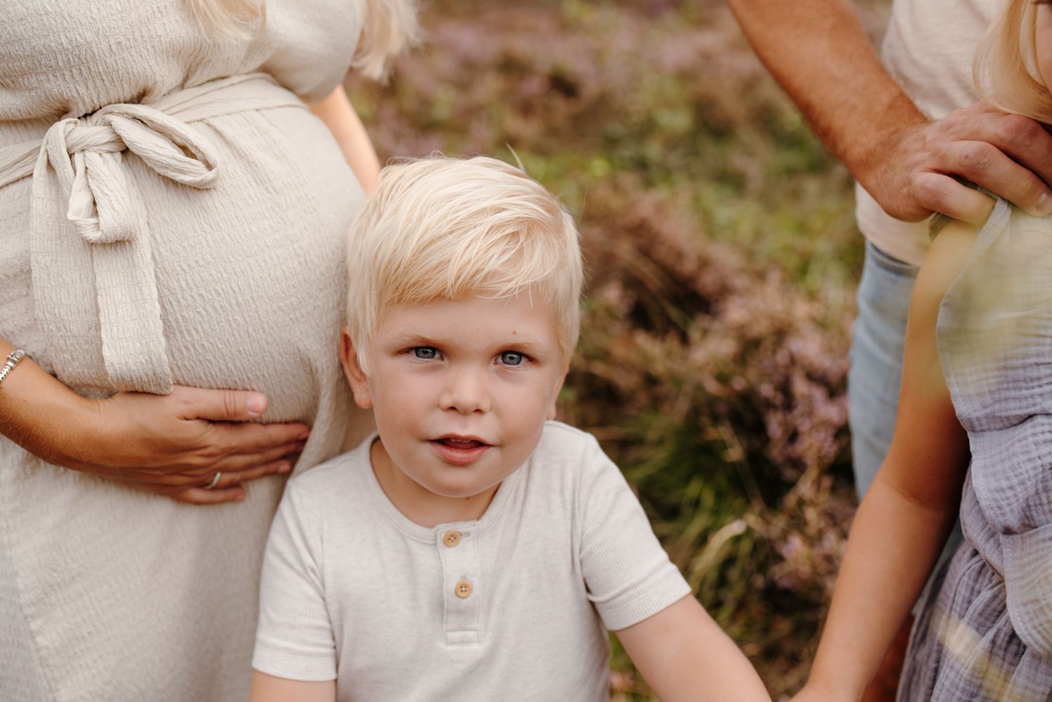 Zwangerschapsshoot met kinderen