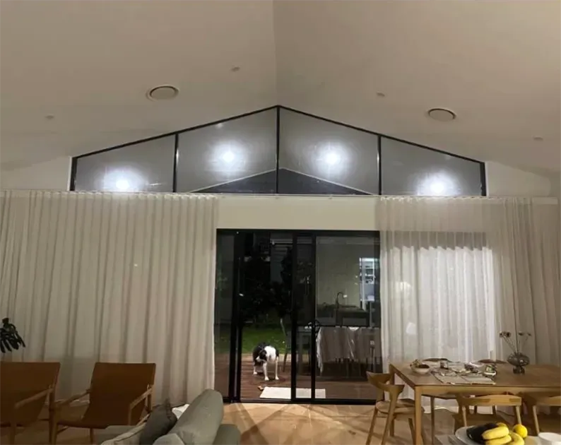 Newly Cleaned Large Floor Length Curatins — Citrus Clean Central Coast in Gosford, NSW
