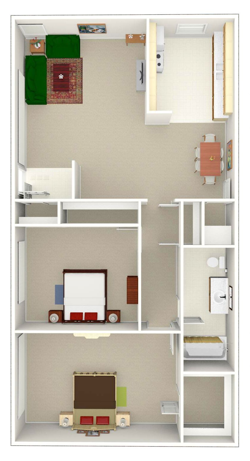 2 Bed | 2 Bath