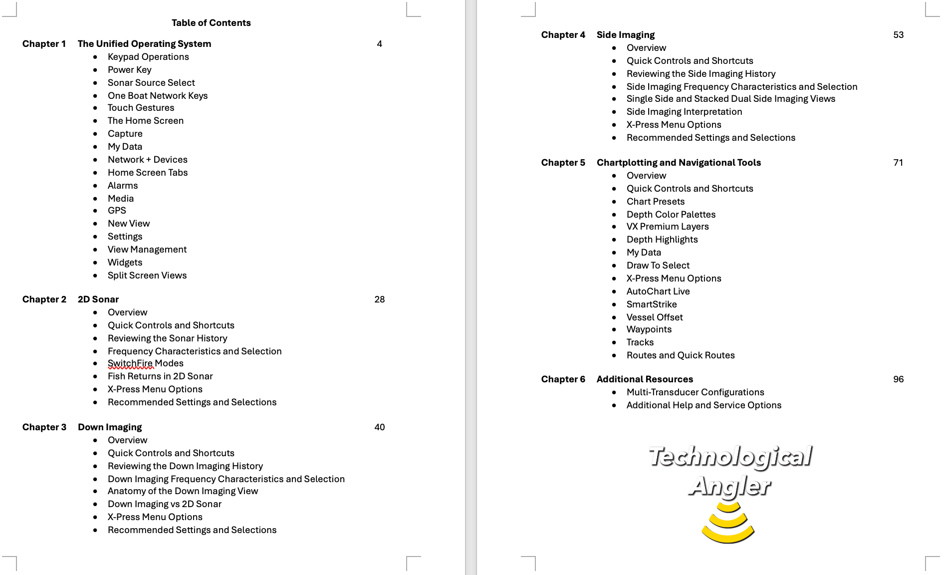 Table of Contents