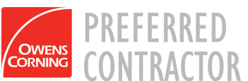 Owens Corning Preferred Contractor badge, Highland Roofing Group Cumming GA