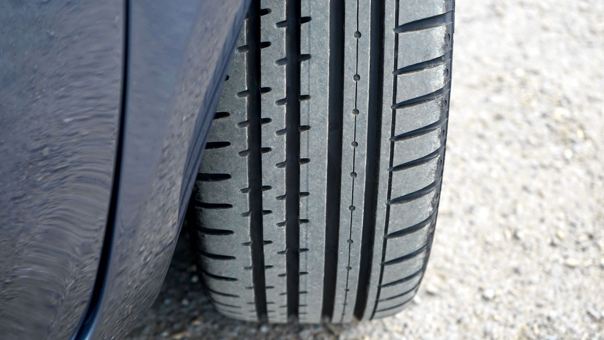 Cracked dry rot on a tire sidewall in Phoenix Arizona.