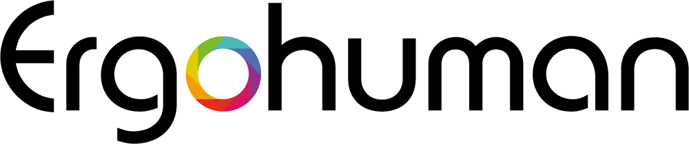 Ergohuman logo. Ergohuman is an ergonomic office chair brand.