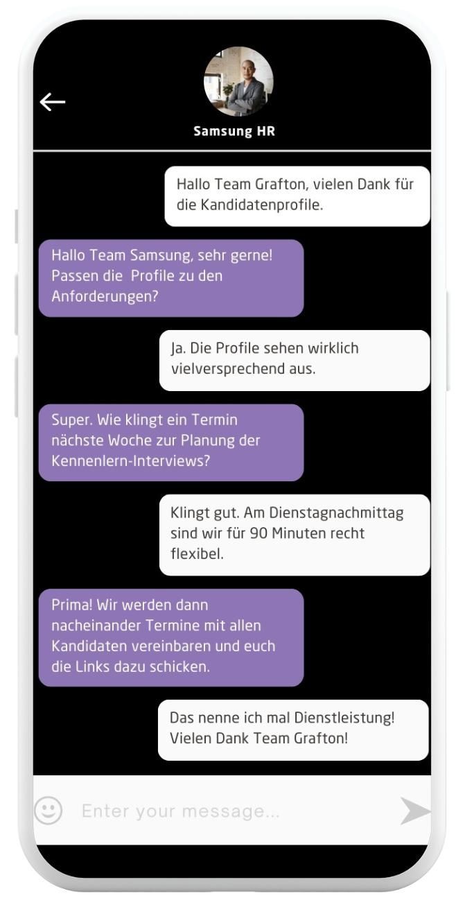Samsung text message