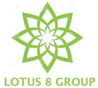 Green lotus flower logo with the text “LOTUS 8 GROUP” underneath