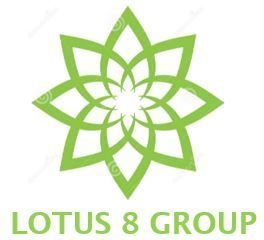 Green lotus flower logo with the text “LOTUS 8 GROUP” underneath