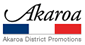 Logo for Akaroa District Promotions: Script text 