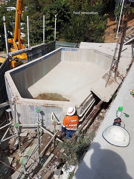Pool Renovation — Concrete Services in Townsville, QLD