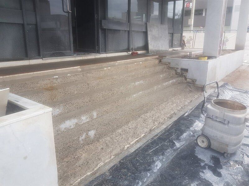 Concrete Stairs before Upgrade — Concrete Services in Townsville, QLD