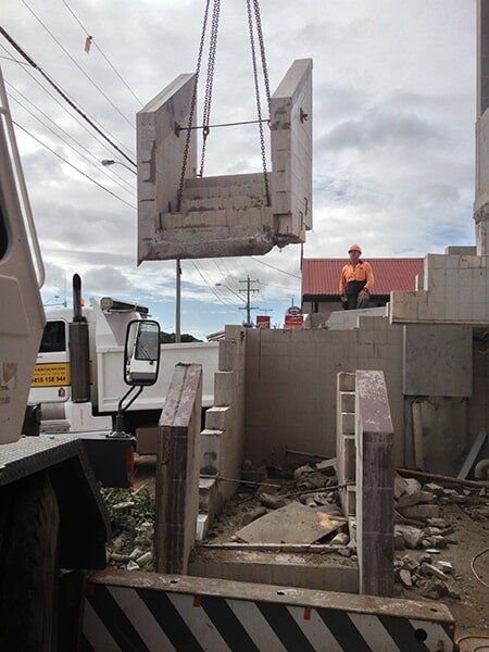 Concrete Stairs getting Removed — Concrete Services in Townsville, QLD