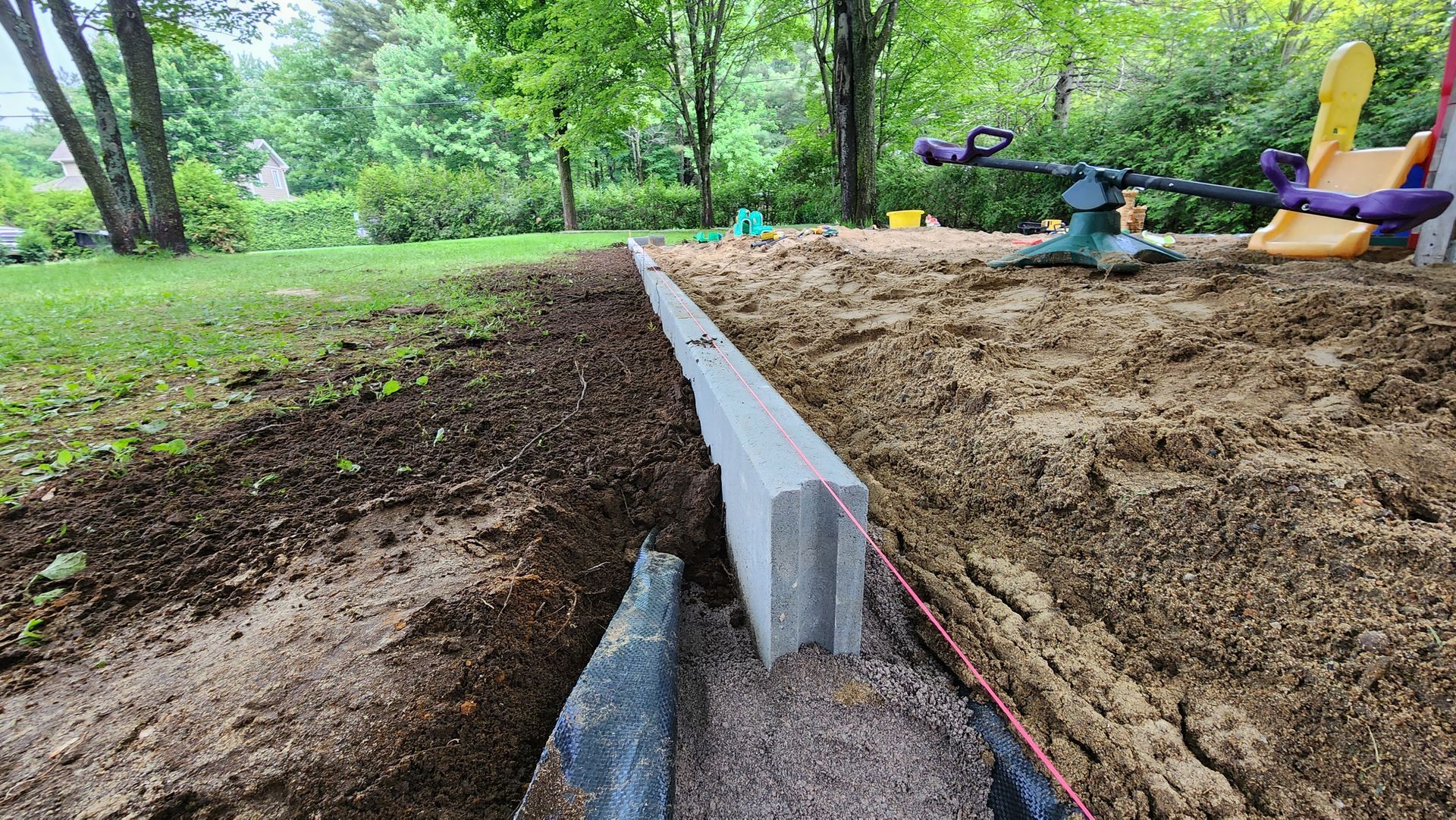 Bordure de béton