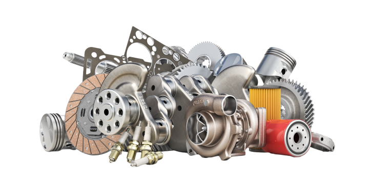 Pile of auto parts isolated | European AutoHaus