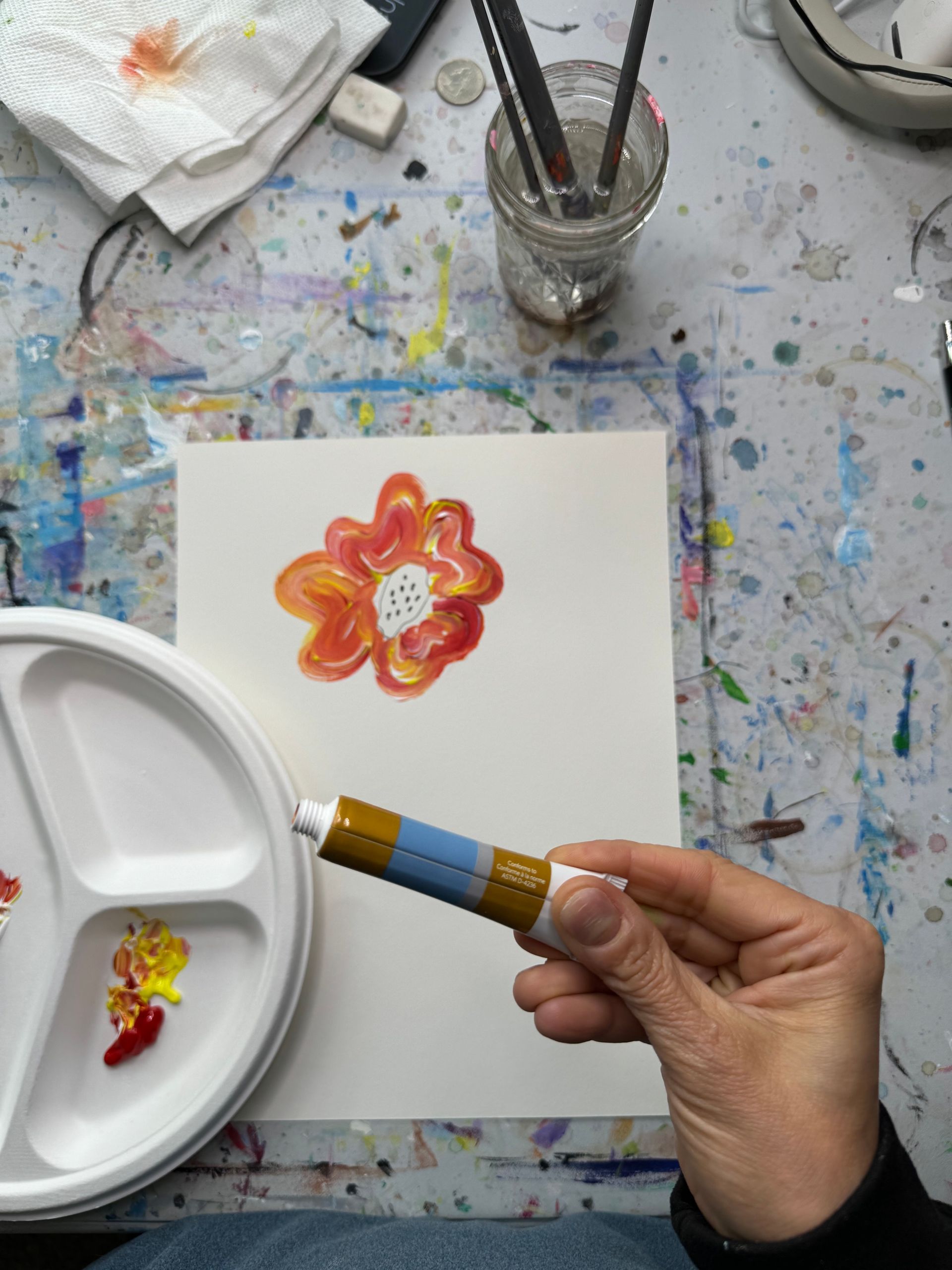 acrylic paint