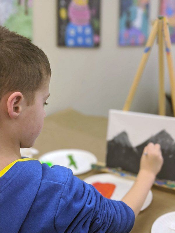 boy painting