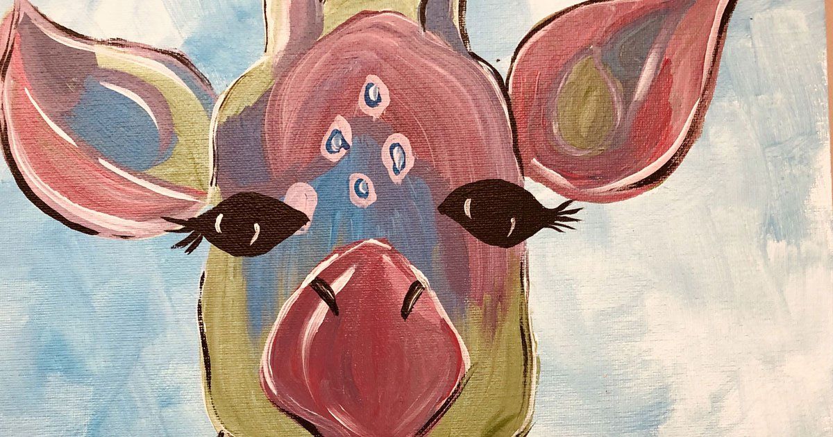 giraffe painting