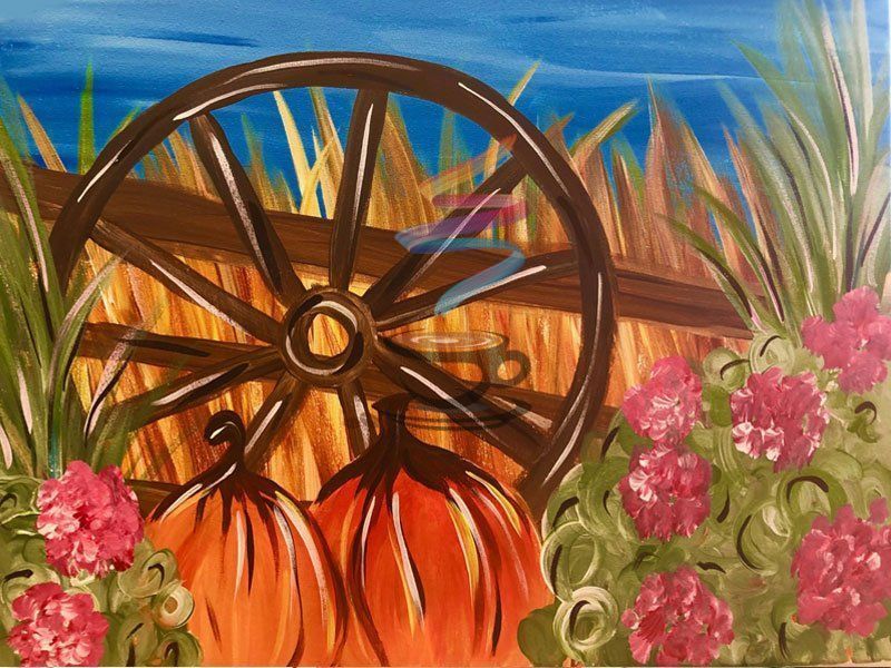 Fall Beauty acrylic painting