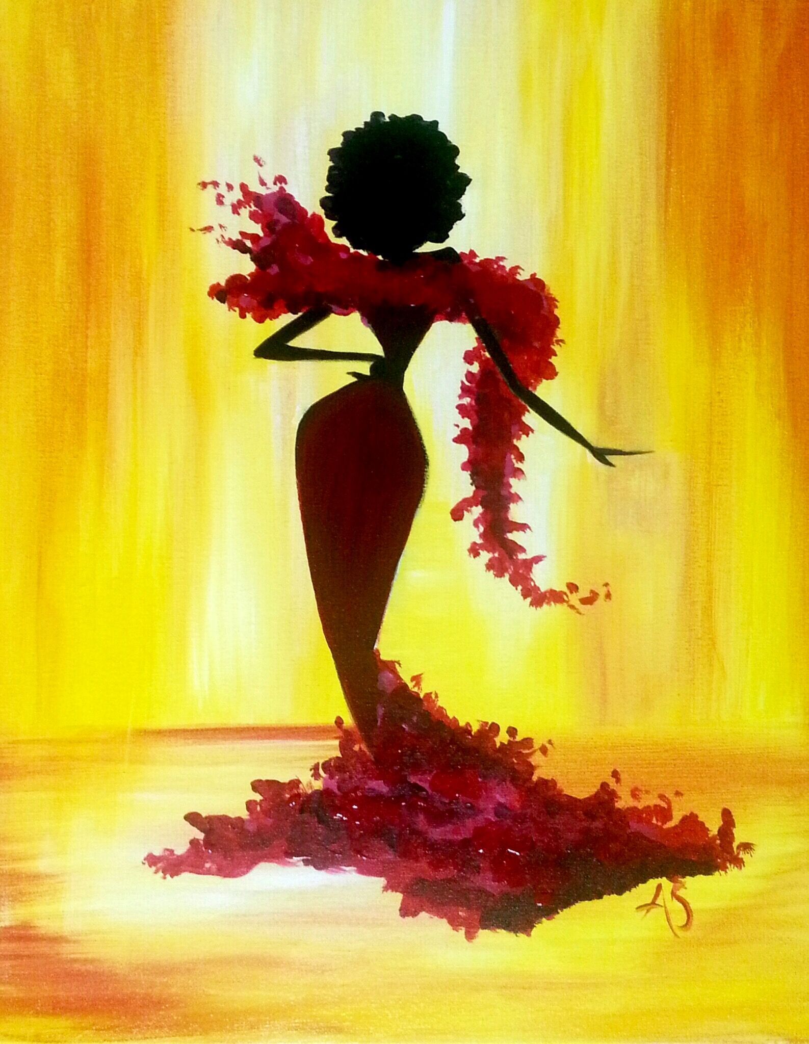 Black woman dancing