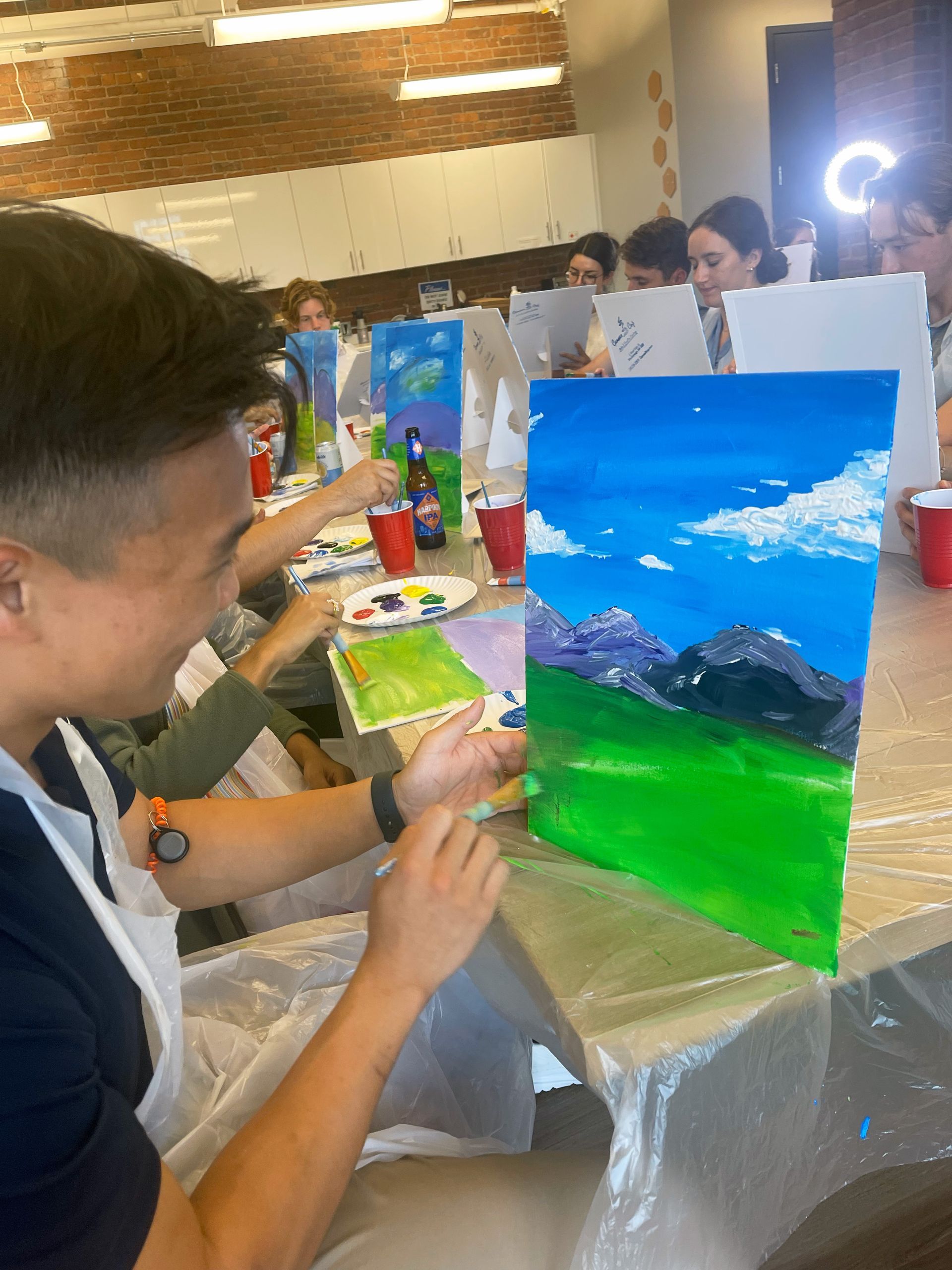 painted lake view