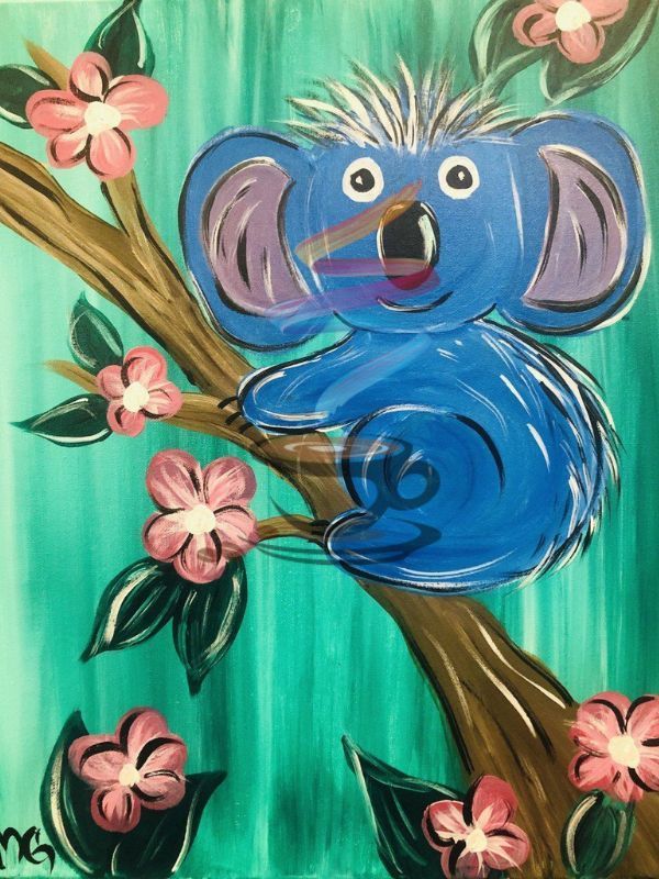 Mr. Moon painting