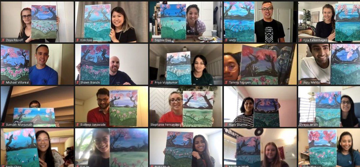 virtual painting class