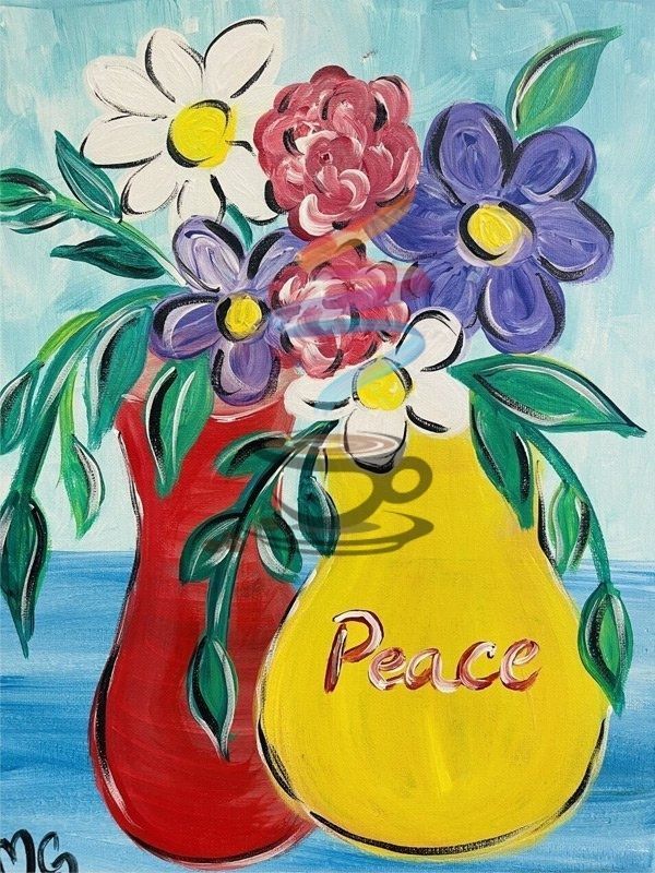 Peace acrylic painting
