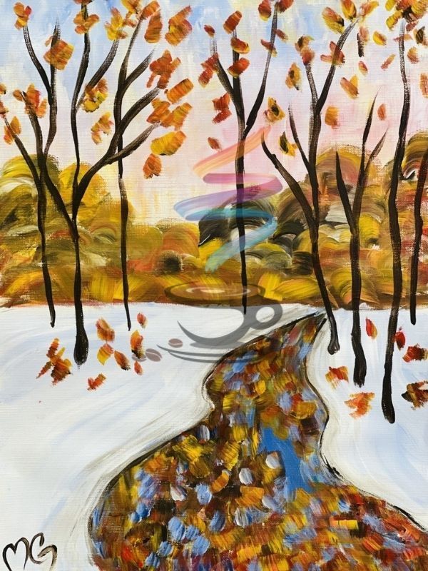 New England winter painting